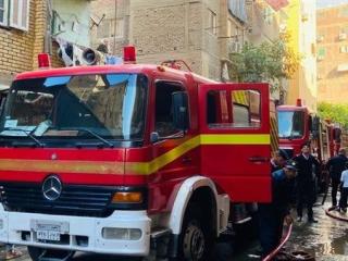 اندلاع حريق في شقة سكنية بمنطقة مصر الجديدة.. والدفع بـ4 سيارات إطفاء