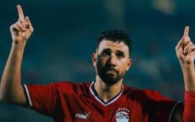 تريزيجيه وحمدى فتحى يشاركان فى مران منتخب مصر اليوم