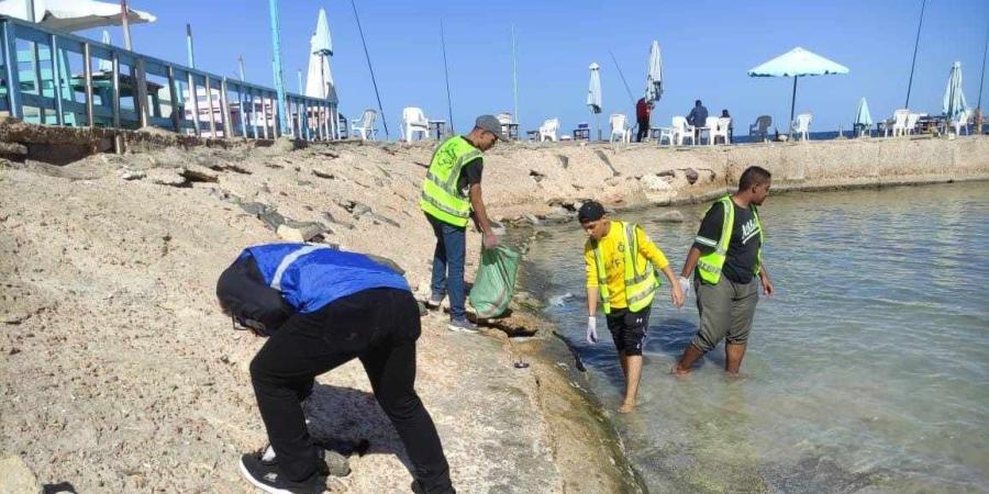 للحفاظ على البيئة.. حملة شبابية لتنظيف شواطئ شرق الإسكندرية - مصر بوست