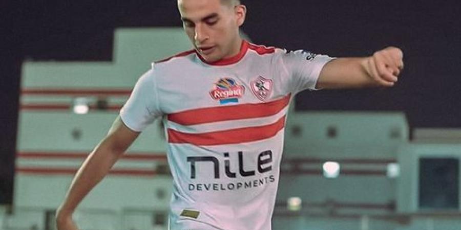 مدافع الزمالك يواصل التأهيل في تدريبات الفريق